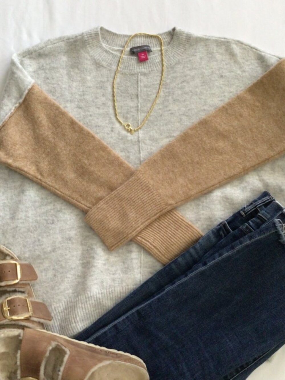 Vince Camuto Two-tone Sweater Sz XS